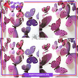 3D Butterfly Wall Sticker For Home & Event Decoration (Pack of 12)