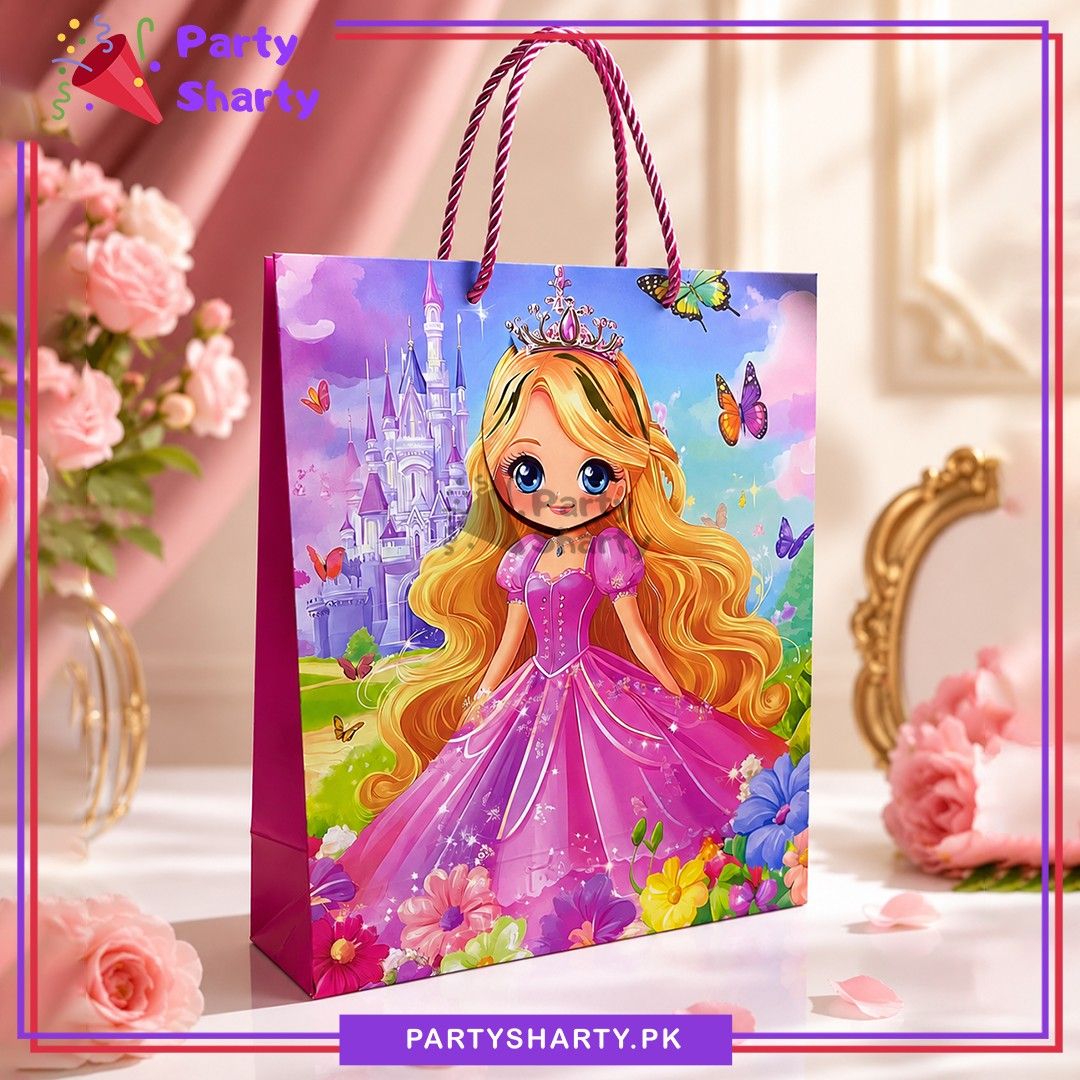 3D Fairytale Princess with Crown Gift Bag For Princess Theme Gifts