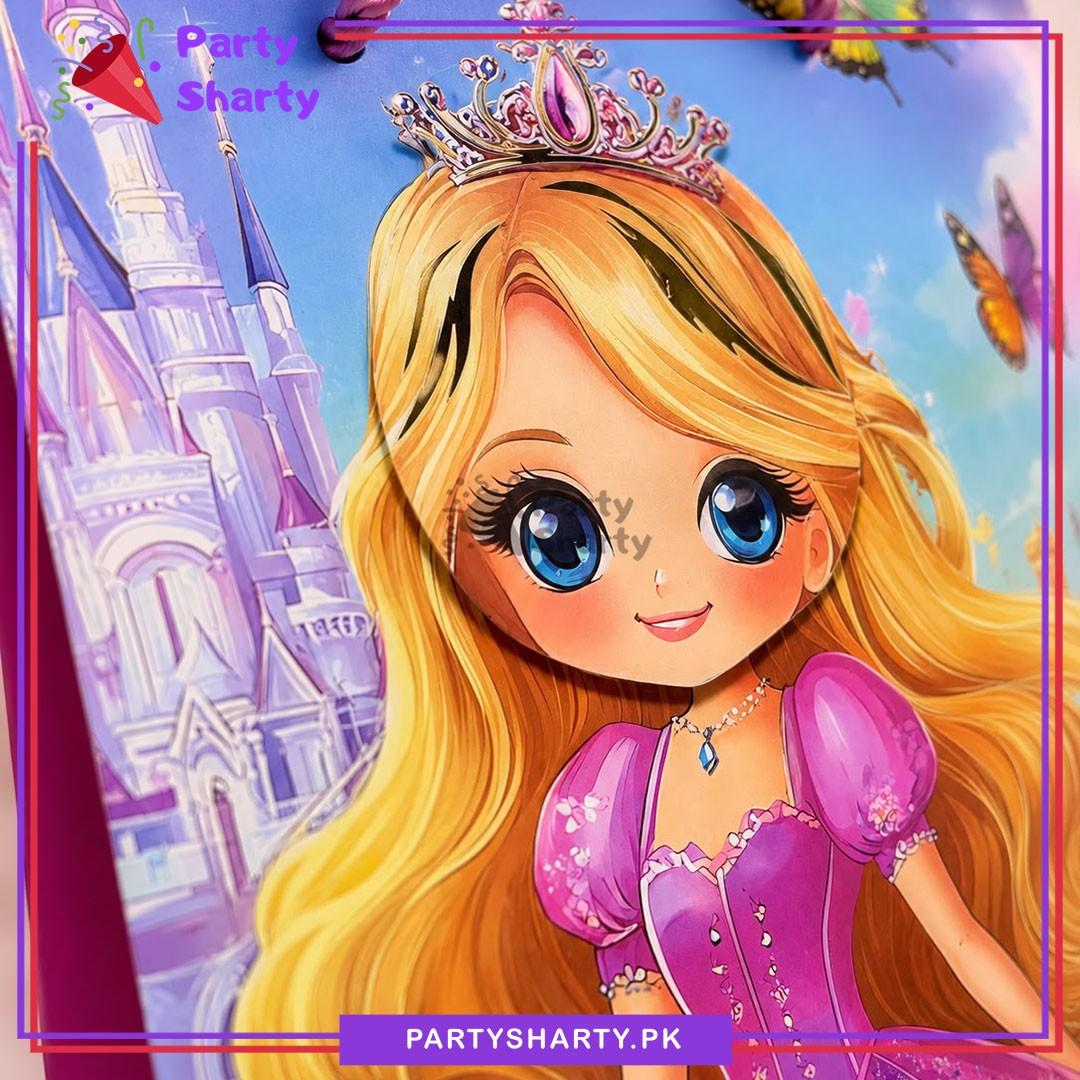 3D Fairytale Princess with Crown Gift Bag For Princess Theme Gifts