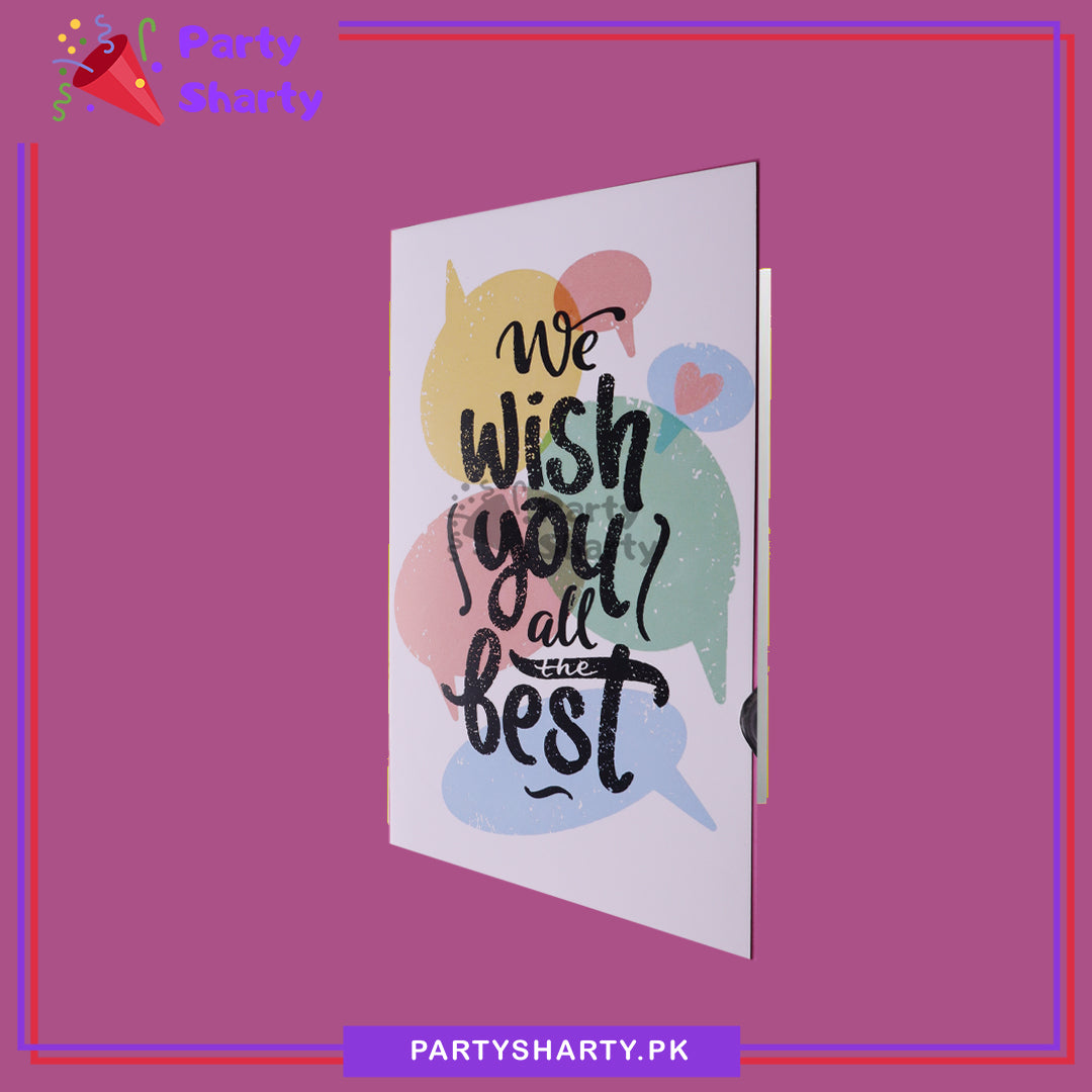 Wish You All The Best Colorfull Design Greeting Card