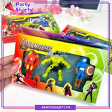 3pcs/Set Marvel Avenger Superhero Pencil Eraser for Kids - Hulk, Captain America, Iron Man