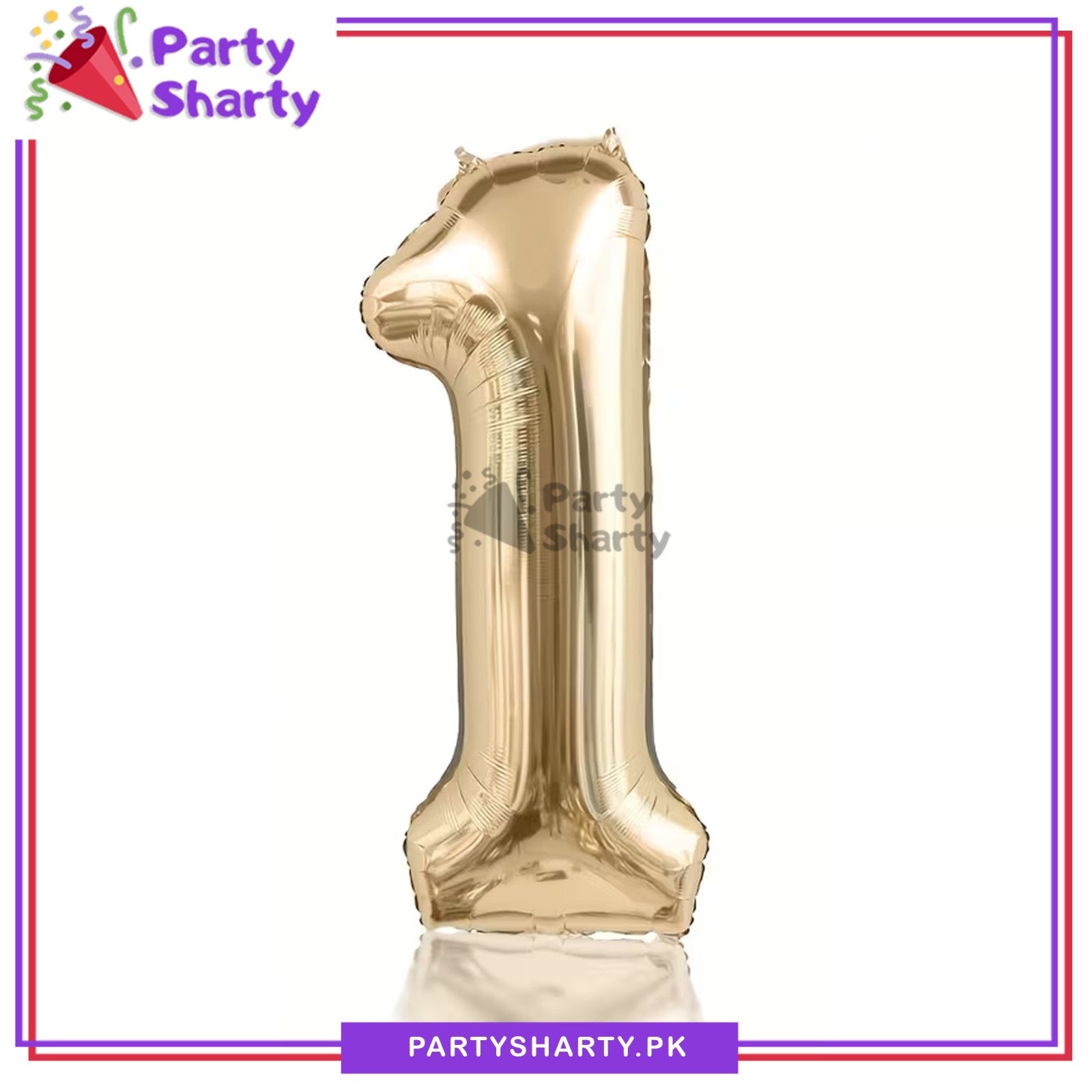 40inches Dull Gold Number Foil Balloon For Party Decoration & Celebration