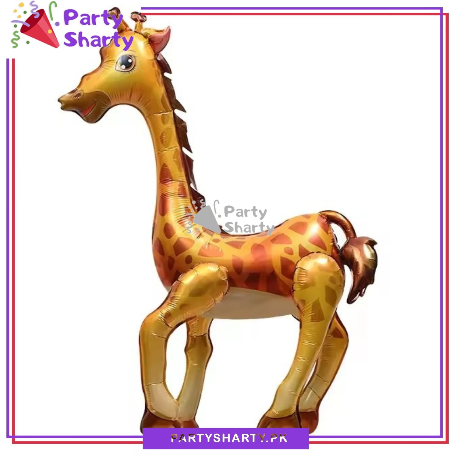 4D Cute Giraffe Foil Balloons for Jungle / Safari Theme Birthday Party and Decoration