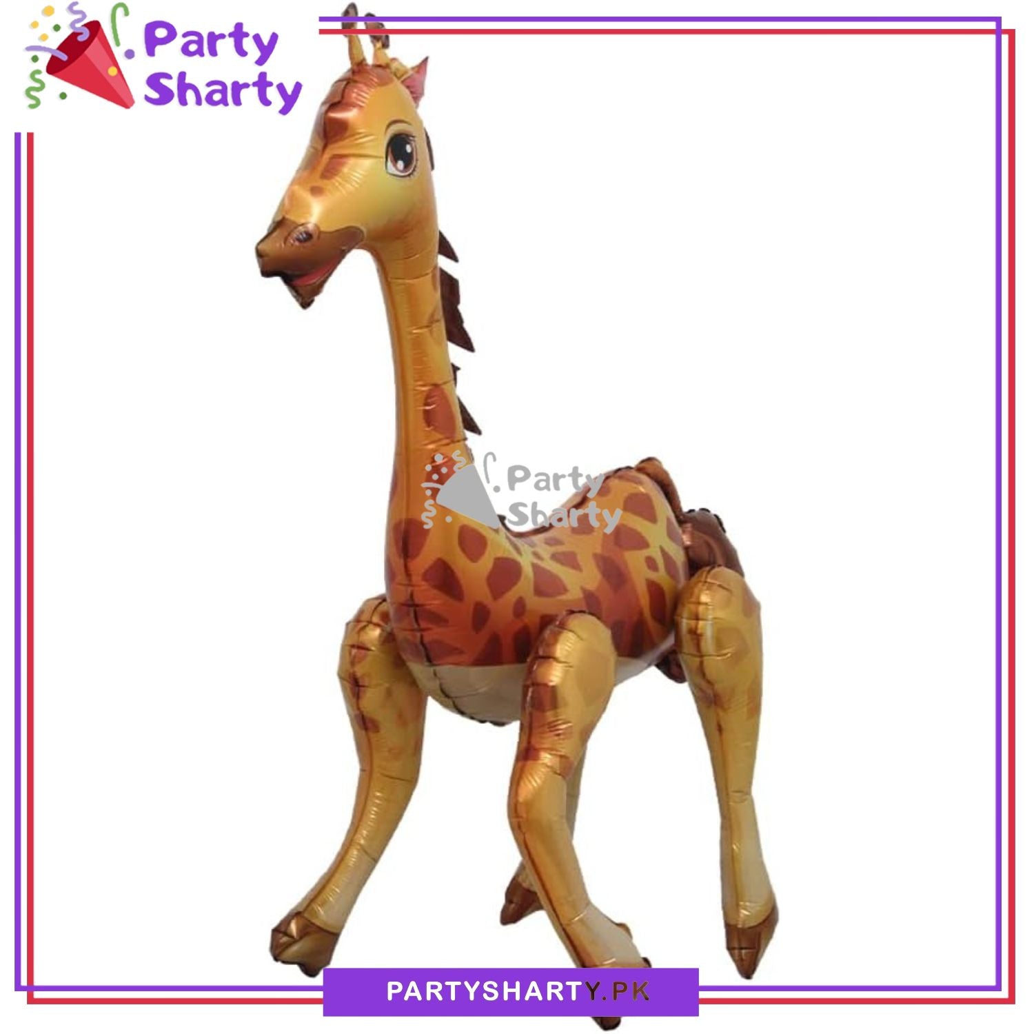 4D Cute Giraffe Foil Balloons for Jungle / Safari Theme Birthday Party and Decoration