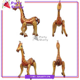 4D Cute Giraffe Foil Balloons for Jungle / Safari Theme Birthday Party and Decoration