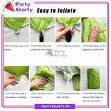 4D Matte Cute Green Crocodile Foil Balloons for Dinosaur Theme Birthday Party and Decoration