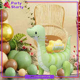 4D Matte Cute Happy birthday Printed Green dinosaur Foil Balloons for Dinosaur Theme Birthday Party and Decoration