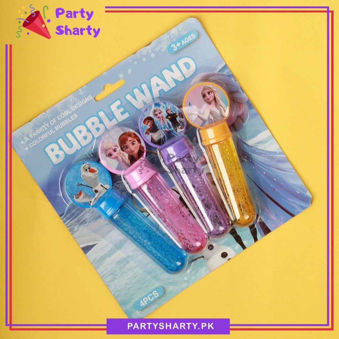 4pcs Frozen Theme Bubble Set For Frozen Theme Birthday Goody Bags Favor Gifts