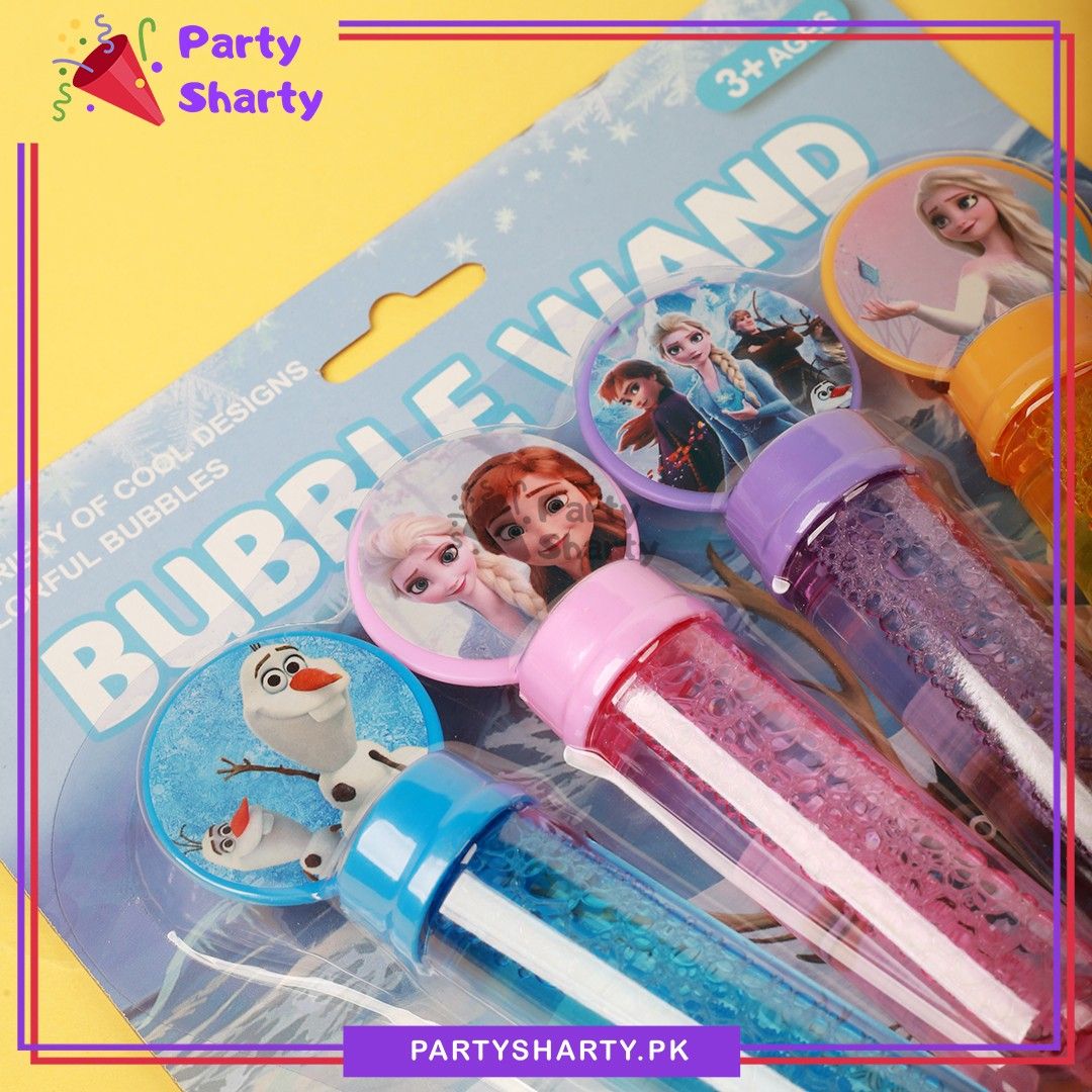 4pcs Frozen Theme Bubble Set For Frozen Theme Birthday Goody Bags Favor Gifts