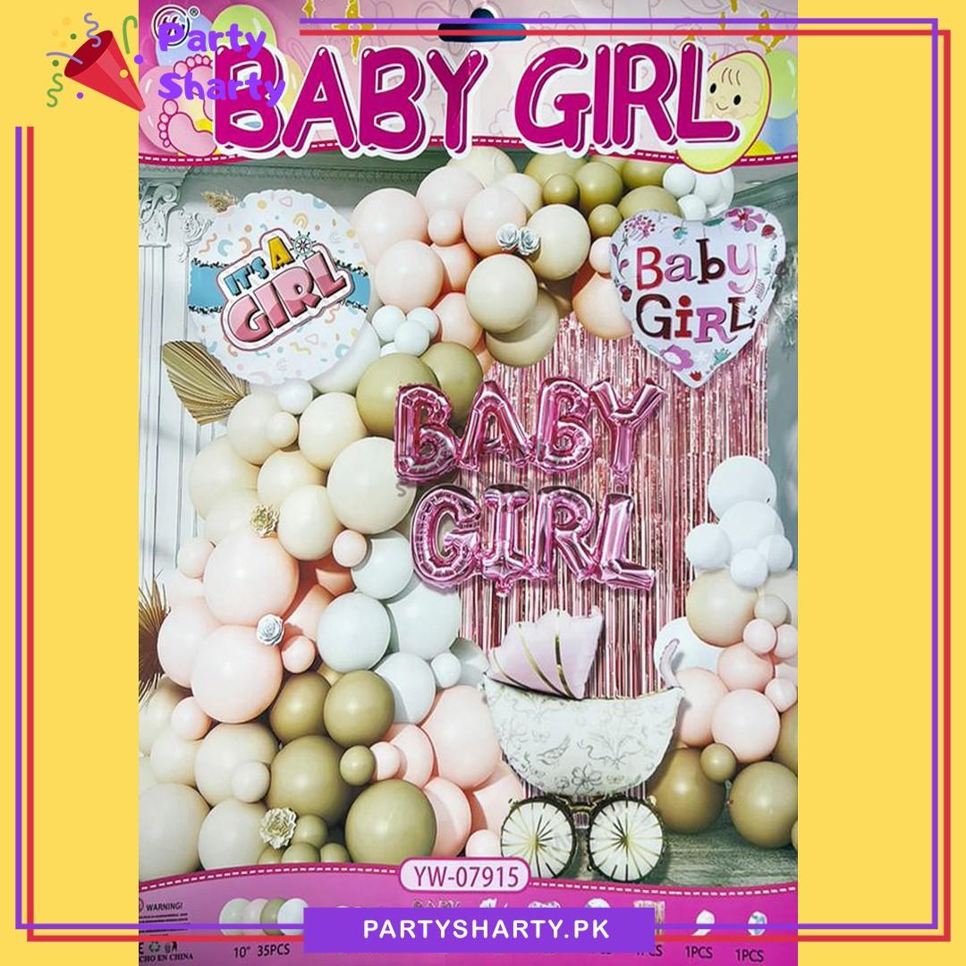 57pcs Baby Girl Theme Set for Welcome Baby Event Decoration & Celebration