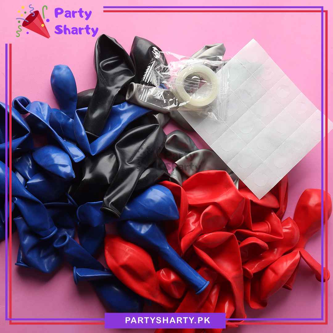 57pcs Happy Birthday Spiderman Theme Set For Theme Birthday Decoration and Celebration