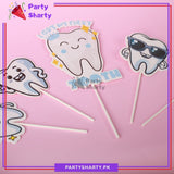 5pcs/Set I Got My First Tooth Cake Toppers Set For First Tooth Celebration & Decoration