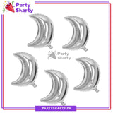 5pcs/Set 28inches Crescent Moon Foil Balloons For Ramadan & Eid Decorations