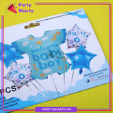 5pcs/Set Baby Boy / Girl Stylish Romper Shaped Foil Balloon Set For Baby Shower, Welcome Baby Decoration and Celebrations