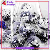 5pcs Confetti Filled Latex Balloons For Party Event Decorations & Celebrations