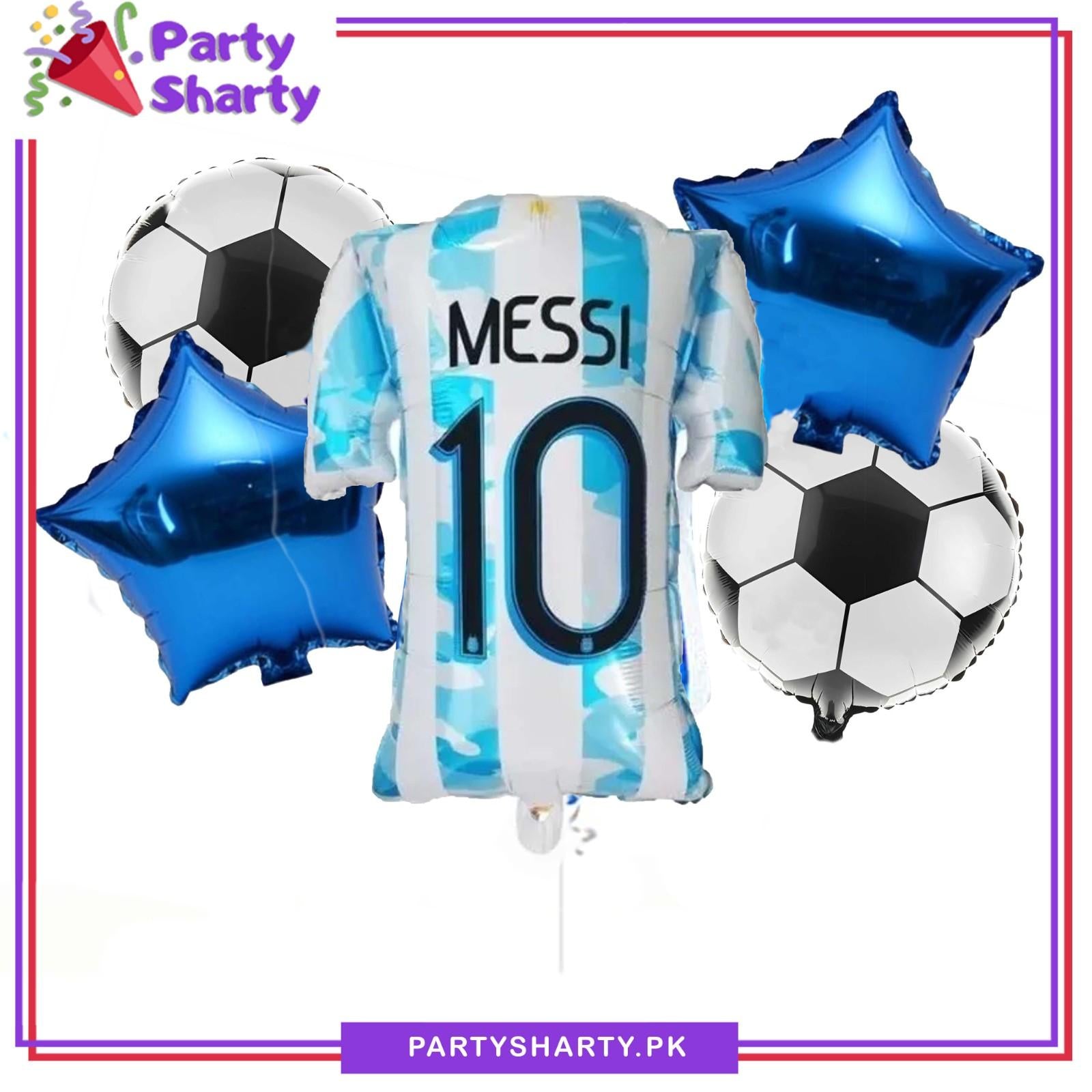 5pcs/set Foot Ball T-Shirt Foil Balloons Set For Foot Ball Theme Party Decoration & Celebration