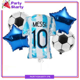 5pcs/set Foot Ball T-Shirt Foil Balloons Set For Foot Ball Theme Party Decoration & Celebration