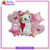 5pcs/set Marie Cat Character Foil Balloons For Theme Party Celebration & Decoration