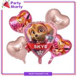 5pcs/set Skye Character Foil Balloons For Paw Patrol Theme Party Decoration & Celebration