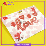 5pcs/set Love Theme Foil Balloons Set For Birthday, Wedding, Anniversary & Valentine Party Decoration