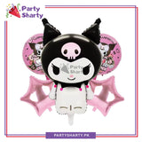 5pcs/set Pink Kuromi Sanrio Foil Balloons Set Birthday Party Decoration and Celebration