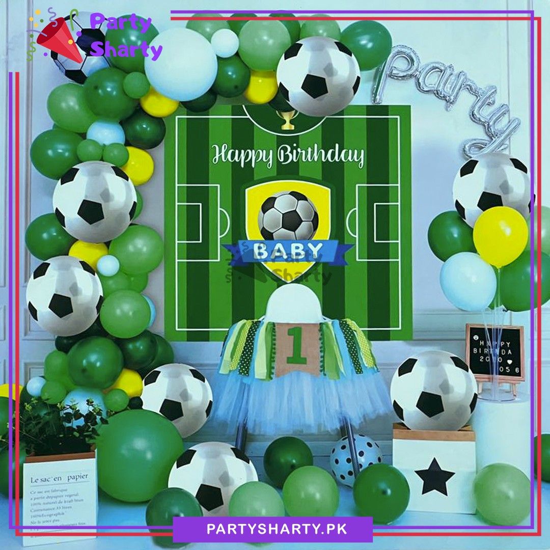 59pcs Happy Birthday Foot Ball Theme Set For Theme Birthday Decoration & Celebration