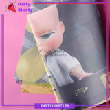 63pcs Boss Baby Happy Birthday Cartoon Theme Set for Theme Based Birthday Decoration and Celebration