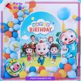 64pcs Happy Birthday Cocomelon Theme Set for Theme Based Birthday Decoration and Celebration