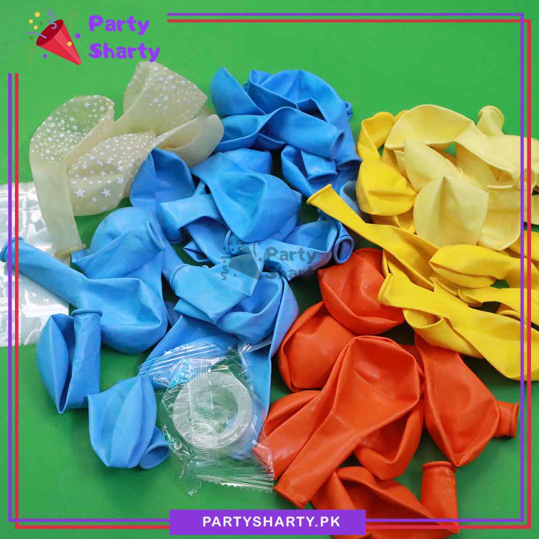 64pcs Happy Birthday Cocomelon Theme Set for Theme Based Birthday Decoration and Celebration