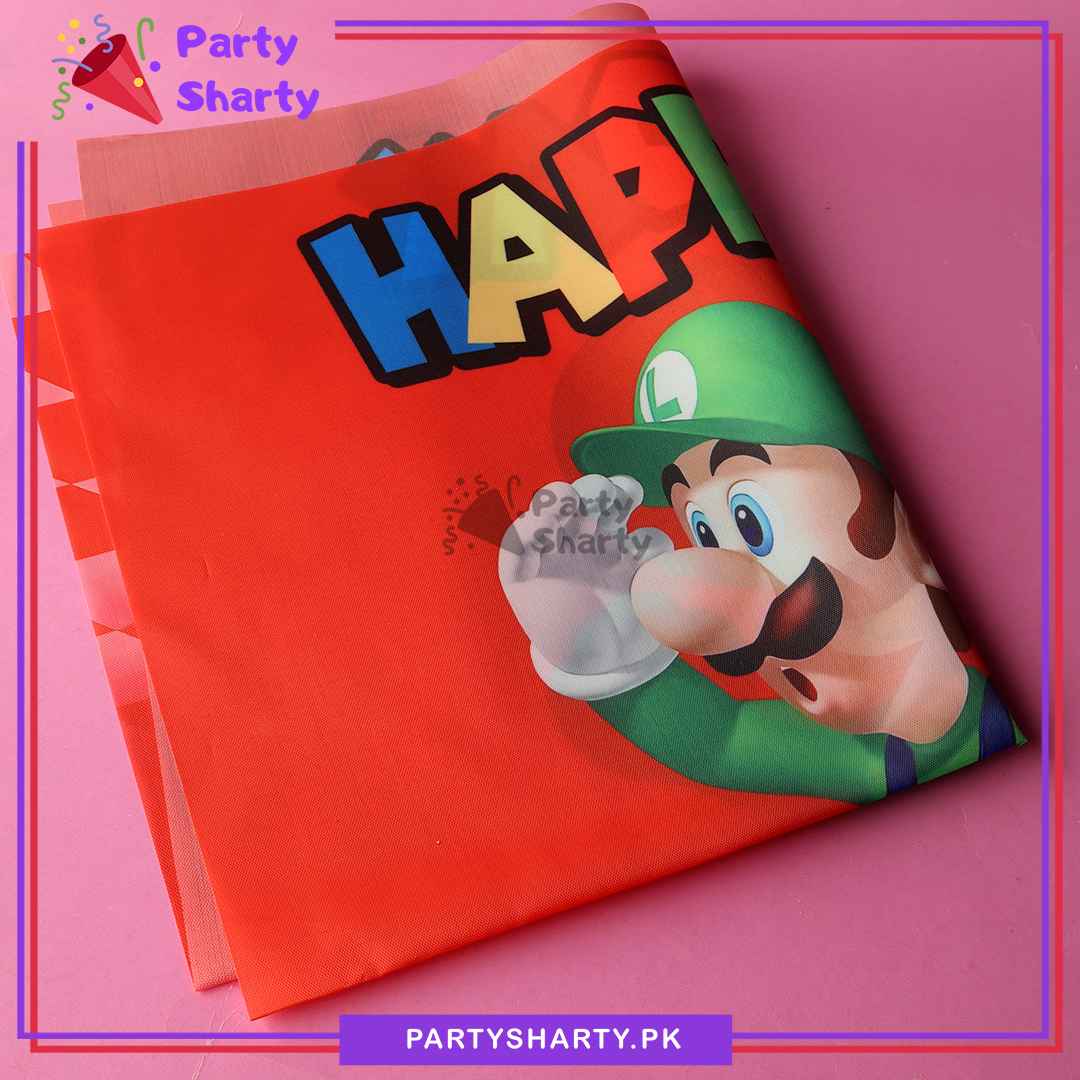65pcs Super Mario Happy Birthday Theme Set for Theme Based Birthday Decoration and Celebration