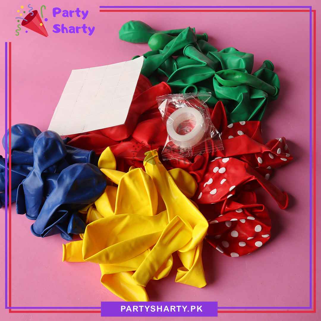 65pcs Super Mario Happy Birthday Theme Set for Theme Based Birthday Decoration and Celebration