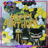 80pcs Happy Birthday Batman Theme Set For Batman Theme Decoration & Party Celebrations