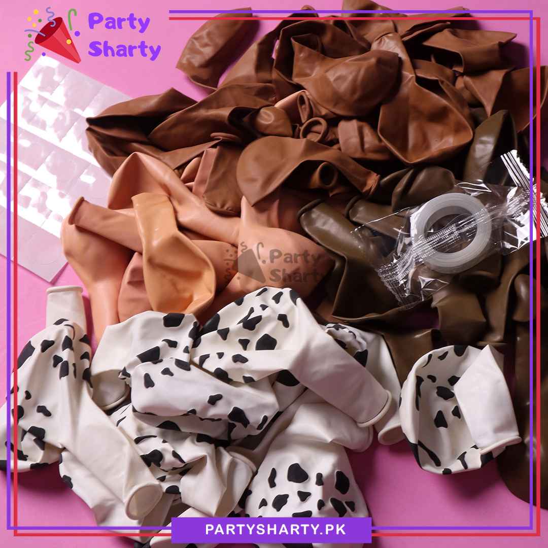68pcs Happy Birthday Cow Theme Set For Farm Animal Themed Party Decoration & Celebration