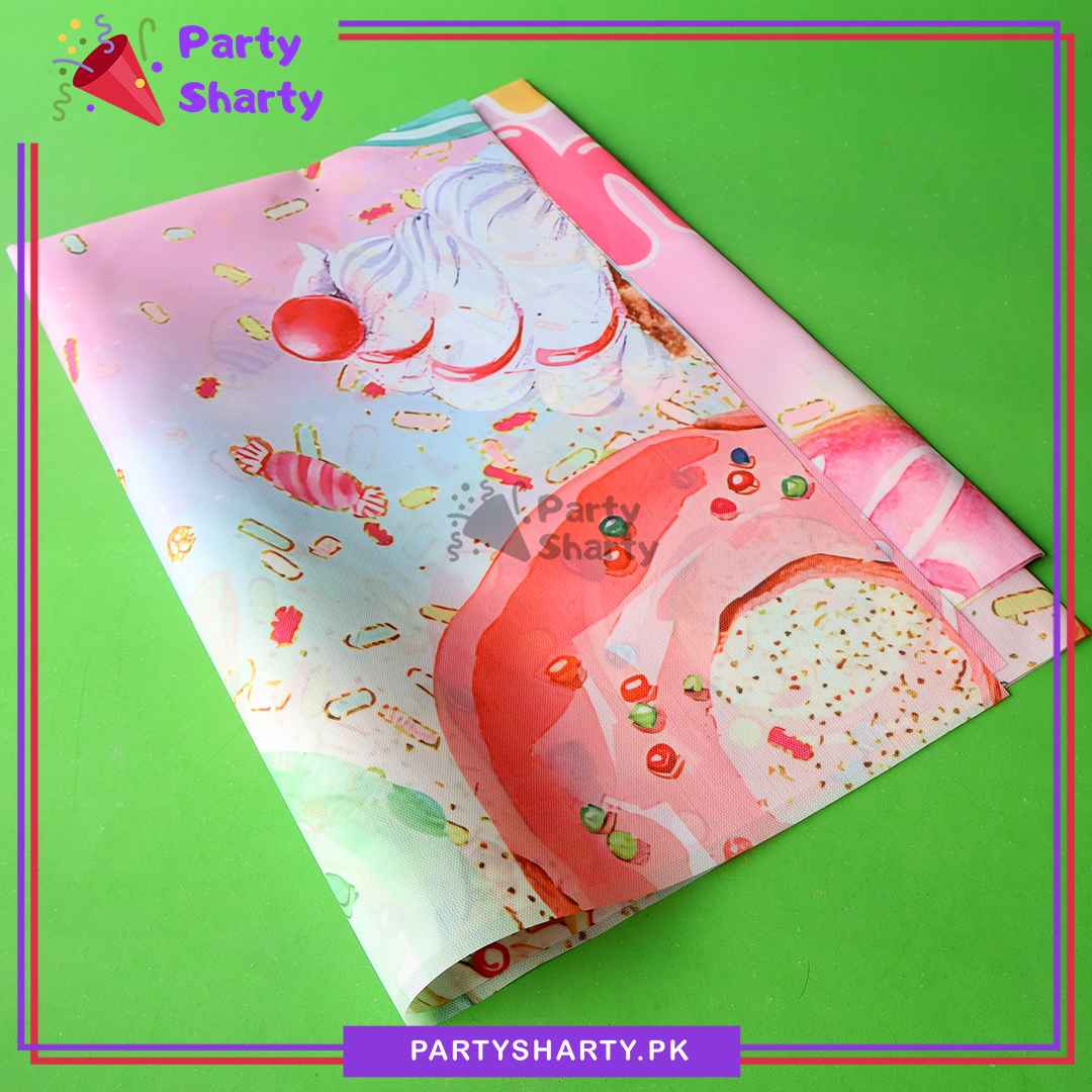 68pcs Happy Birthday Donut Theme Balloon Garland Set For Candyland Birthday Decoration and Party Celebrations