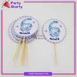 6 Month Theme Cup Cake Topper For Half Birthday Theme Party and Decoration