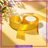 Polka Dot Printed Ribbon For Party Gift Decoration