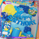 83pcs Happy Birthday Bluey Theme Set for Birthday Party Decoration & Celebration