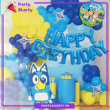 83pcs Happy Birthday Bluey Theme Set for Birthday Party Decoration & Celebration