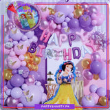 81pcs Happy Birthday Princess Snow White Theme Set For Princess Theme Birthday Decoration and Celebration