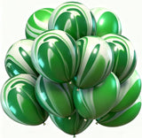Marble / Agate Balloons Tie Dye Latex Balloons Multi Colors Marble Tie Dye Swirl Party Balloons For Party Decoration and Celebration