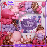 71pcs Happy Birthday Princess Crown Theme Set For Princess Theme Birthday Decoration and Celebration