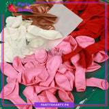 77pcs Bride To Be Rose Gold With Red, White & Baby Pink Balloons Theme Set for Bridal Shower Decoration & Celebration
