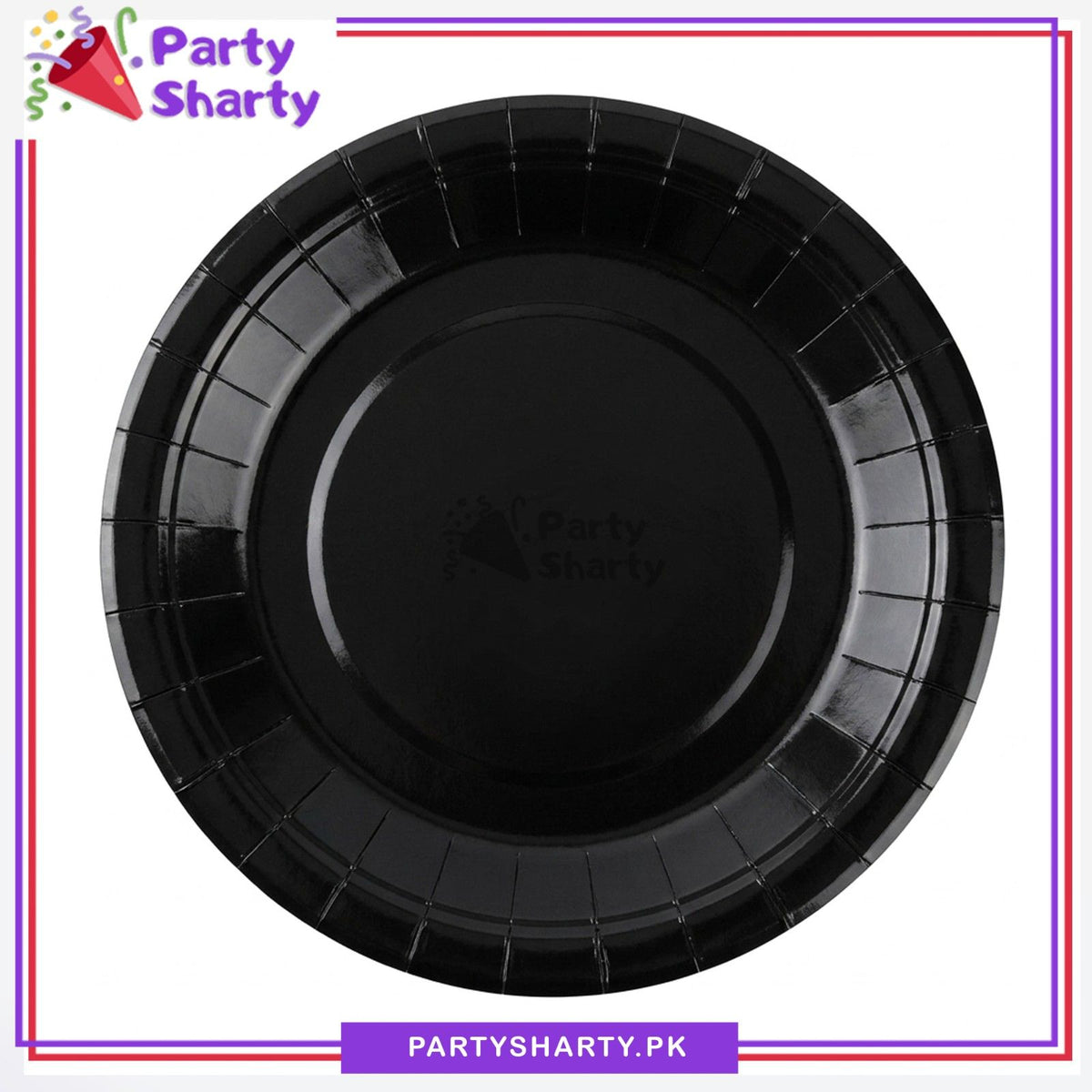 7 Inches Plain Solid Color Paper Party Plates Pack of 10 For Party Decoration & Celebration
