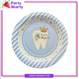 I Got My First Tooth Theme Paper Plates Pack of 10 for First Tooth Theme Party Decoration