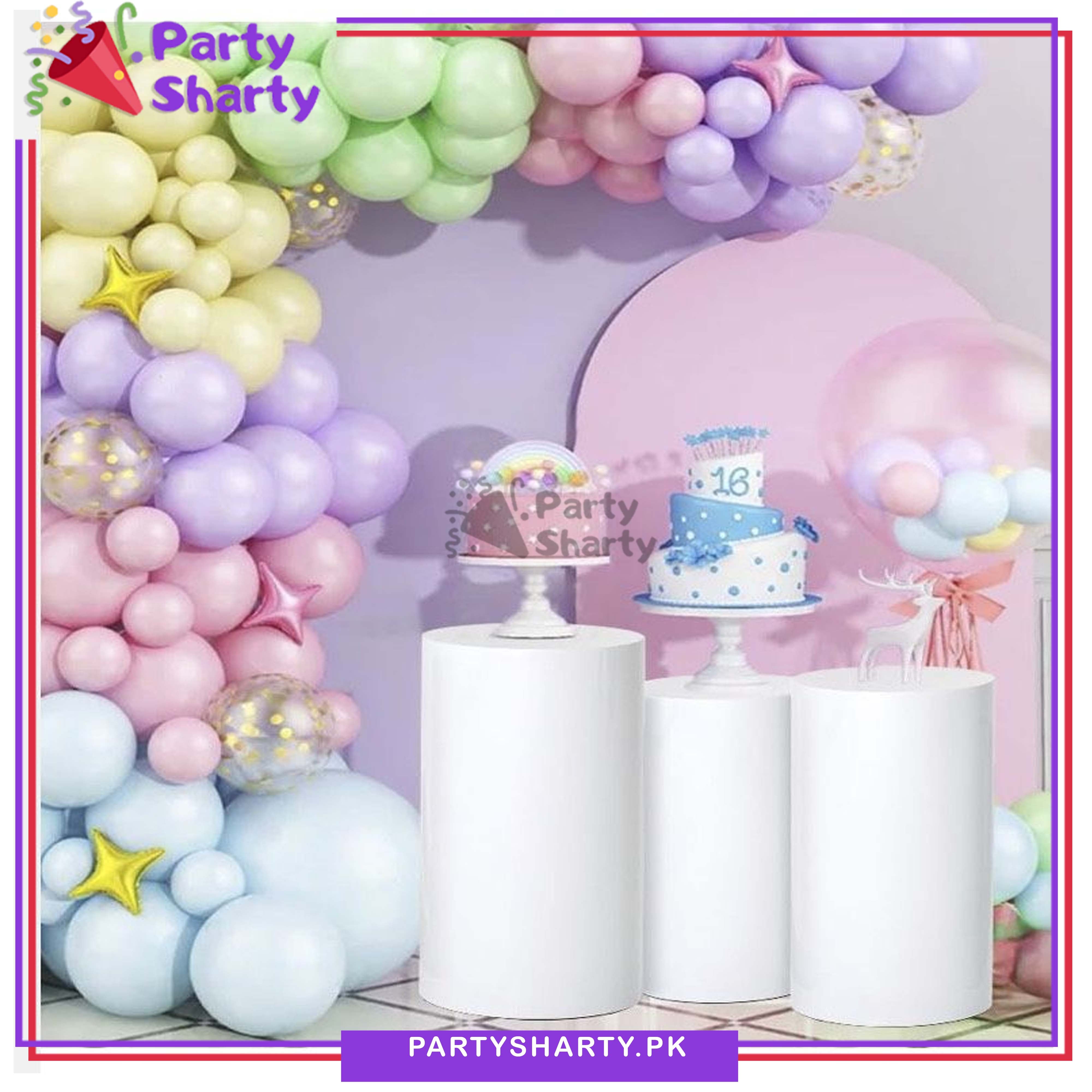 80pcs Pastel Multi Balloons Theme Arch Kit For Party Celebration And Decoration