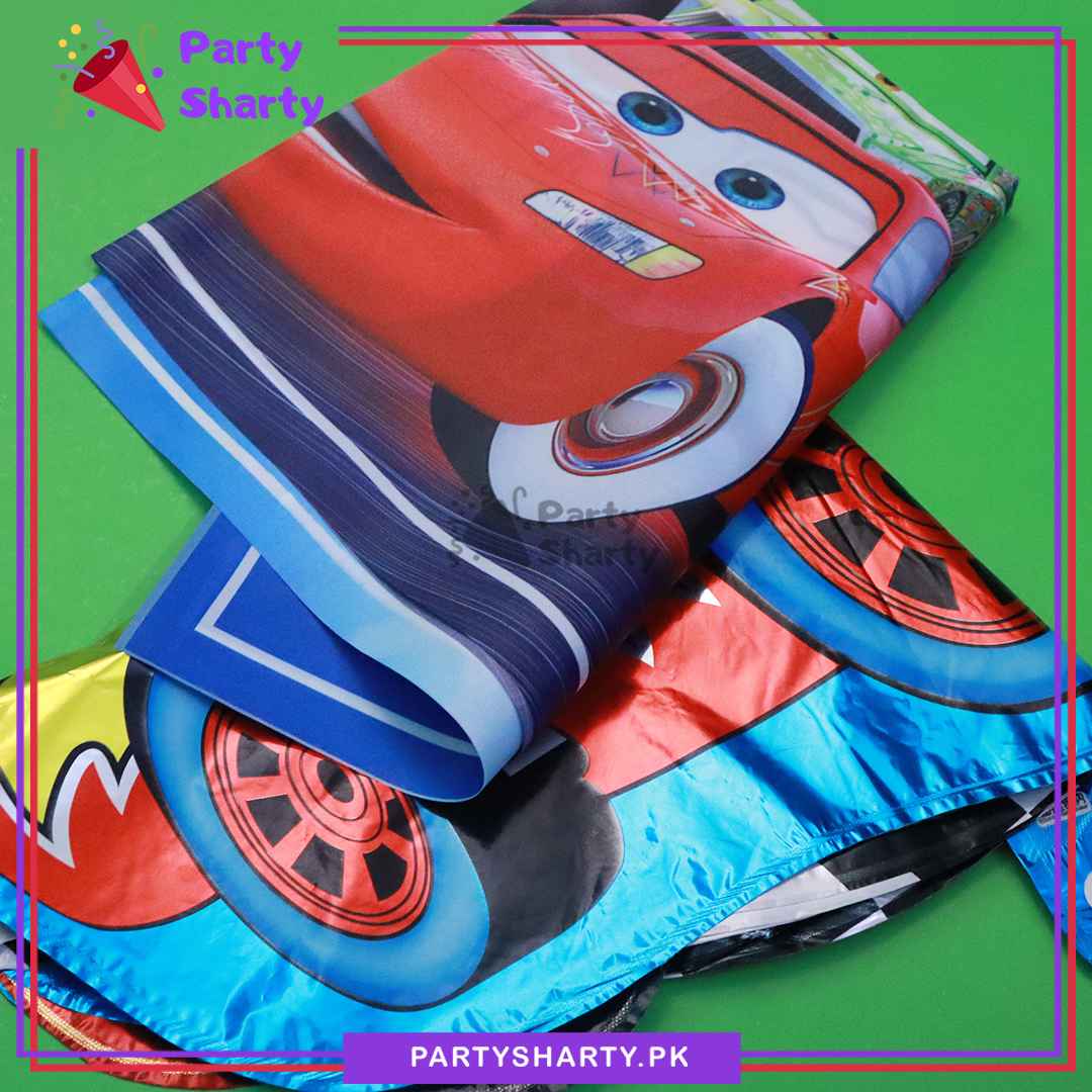 81pcs Lightning Mc Queen Car Birthday Theme Set for Theme Based Birthday Decoration and Celebration