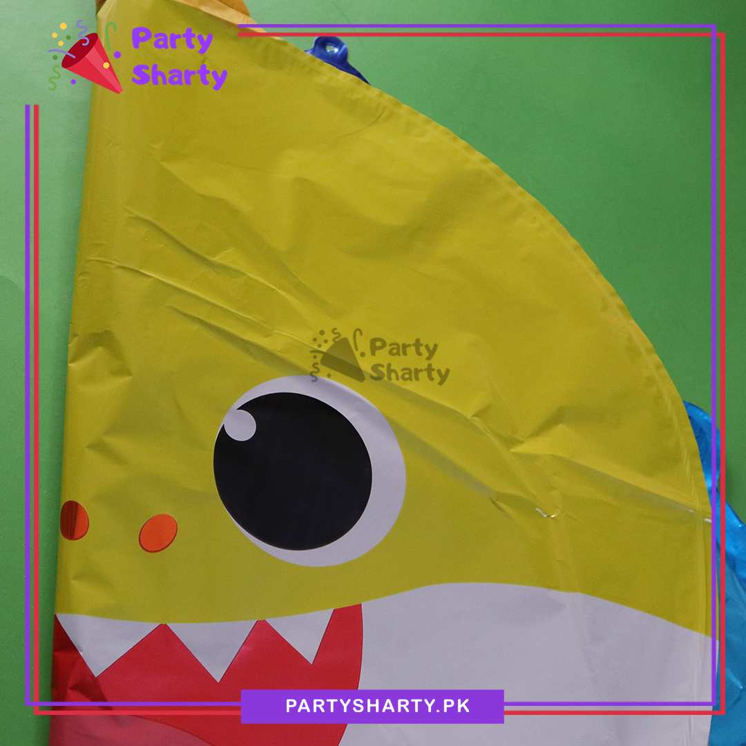 82pcs Happy Birthday Blue with Baby Shark Balloons Theme Set for Baby Shark Theme Birthday Party Decorations
