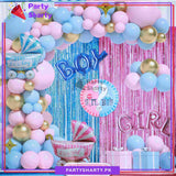 83pcs Girl or Boy with Stylish Baby Cart Foil Balloons Theme Set For Gender Reveal Theme Decoration & Celebration