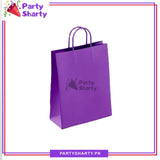 8*6 inches Plain Paper Goody Bags Pack Of 6 For Party Event Giveaways