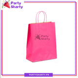 8*6 inches Plain Paper Goody Bags Pack Of 6 For Party Event Giveaways